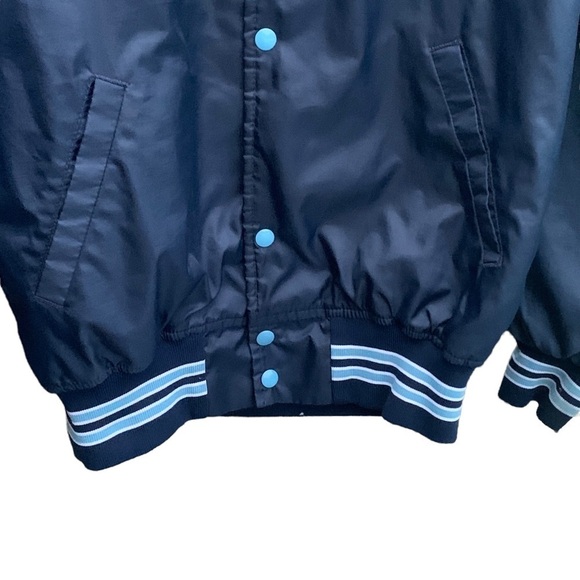 Vintage 80s Perry Meridian High School Jacket Satin Bomber - Picture 5 of 6